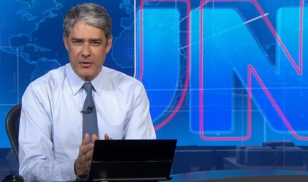 William Bonner no Jornal Nacional da Globo