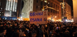 Crowds gather at Ground Zero