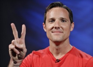 Jason Russell, co-founder of non-profit Invisible Children and director of "Kony 2012" viral video campaign, poses in New York