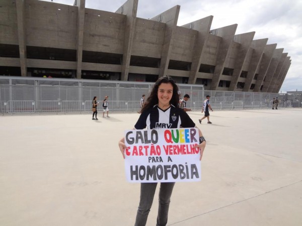 A torcida do Galo diz não à homofobia