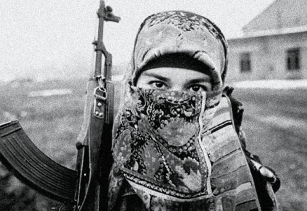 Uma cena da Chechênia, palco de uma guerra interminável