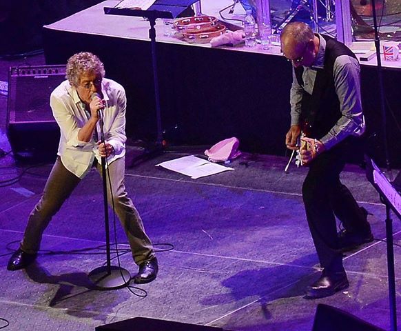 Daltrey e Towshend na arena de Wembley