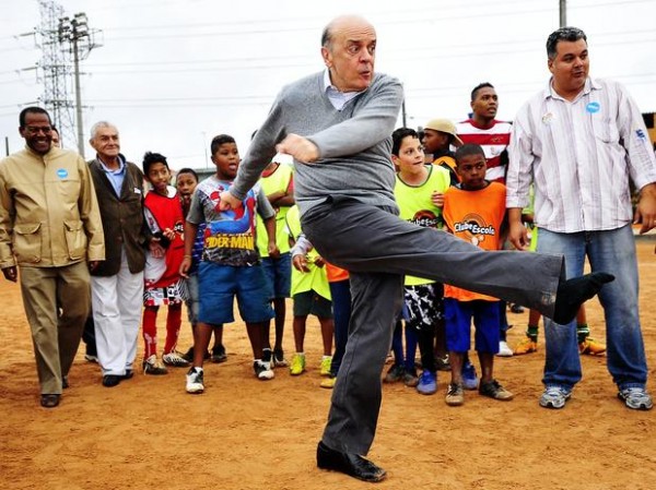 Serra em campanha para prefeito, em 2012