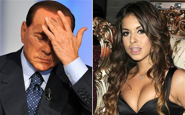 Berlusconi foi acusado de pagar sexo com esta garota quando ela era menor, mas foi condenado por sonegação