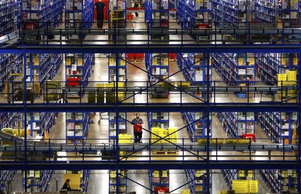 Um dos armazéns de estoque da Amazon: "como uma prisão"