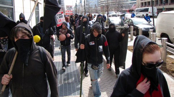 March_on_Crystal_City,_black_bloc_near_World_Bank