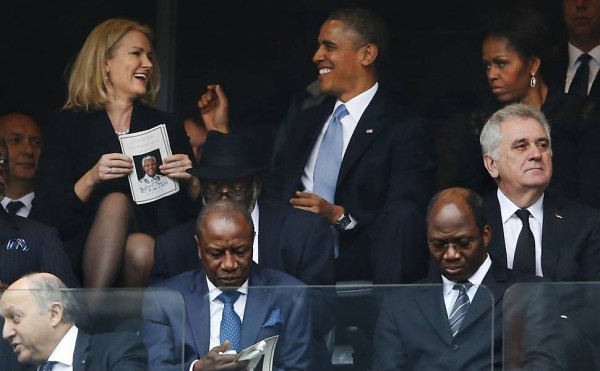O papo divertido de Obama com a premiê dinamarquesa