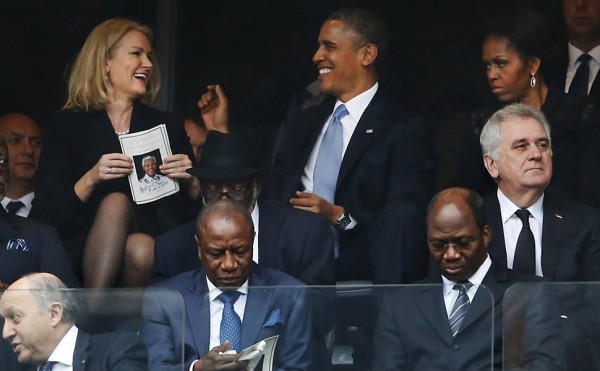 O papo divertido de Obama com a premiê dinamarquesa