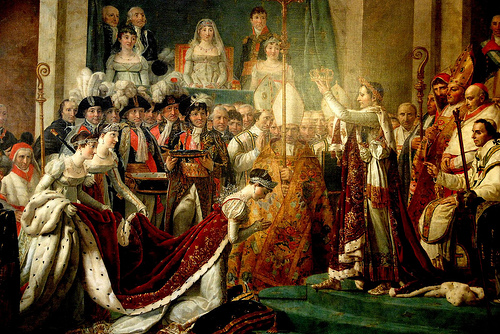 A Coroação de Napoleão, por David, o jacobino