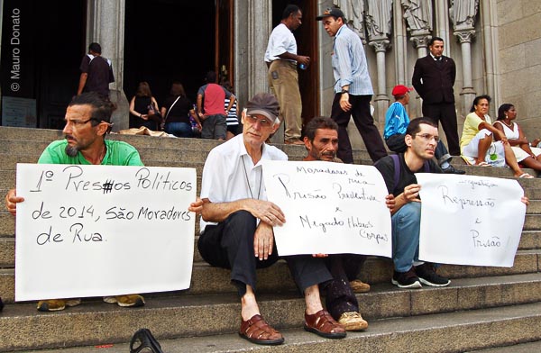 protesto moradores de rua