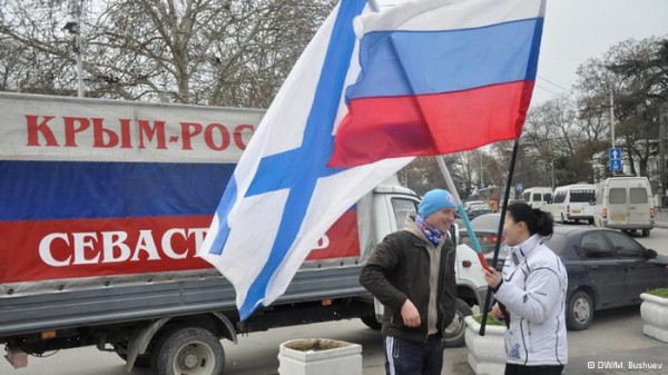 Carreatas a favor da Rússia na Crimeia