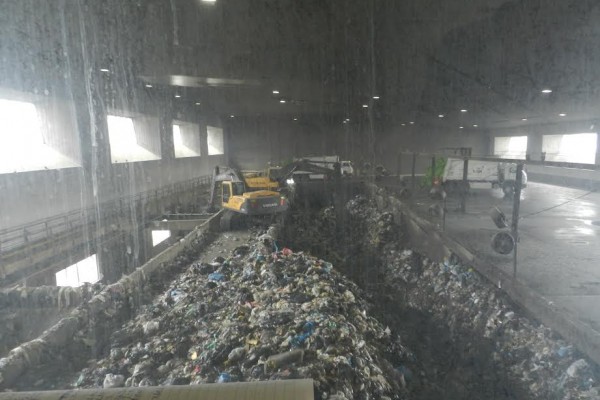 A estação de tratamento de lixo da LOGA