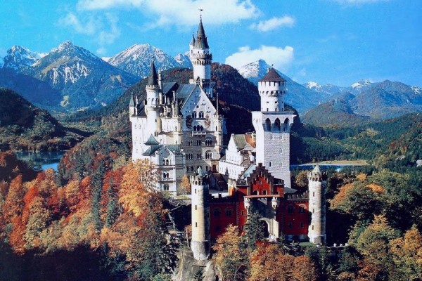 O castelo de Neuschwanstein