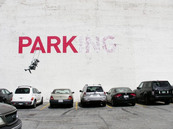 mensagem em favor dos parques do inglês Banksy