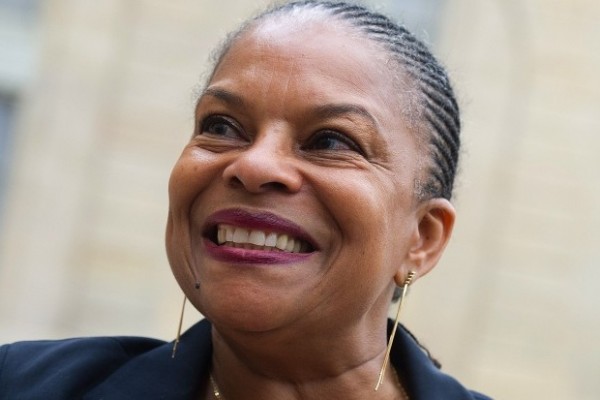 A ministra Christiane Taubira