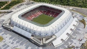 Estádio foi feito para desenvolver a "Cidade da Copa" em São Lourenço da Mata, mas nada saiu do papel