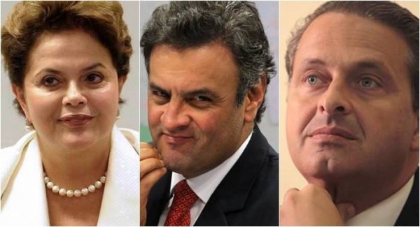 As intenções de votos dos três caíram