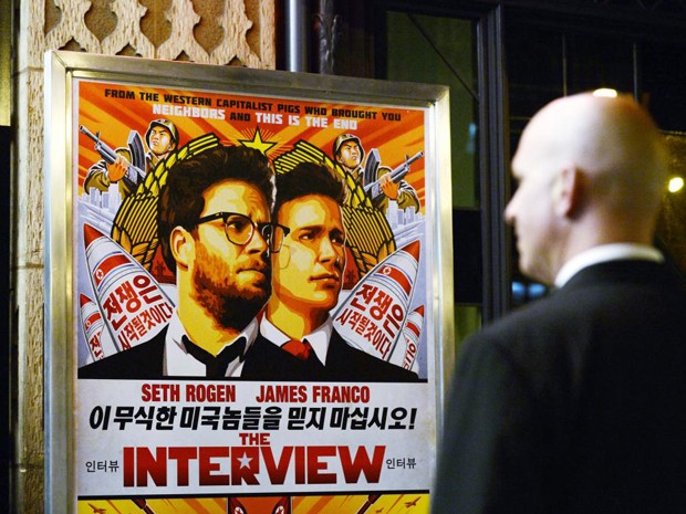 Cartaz do filme "A Entrevista", que causou o ataque dos hackers