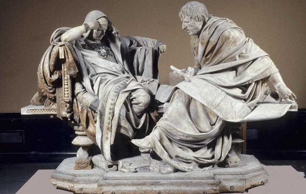 "Nero e Seneca", do escultor espanhol Eduardo Barrón (1858 - 1911)