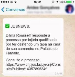 O "cabidegate" no Whatsapp em 2014