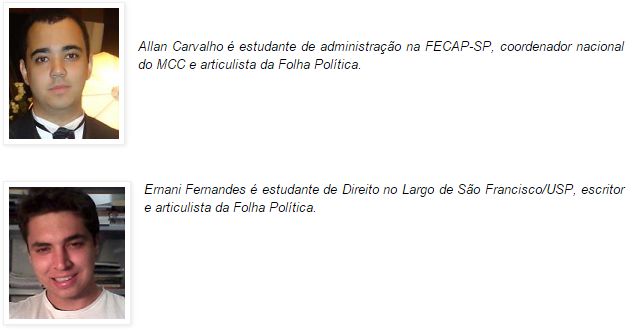 Ernani e um de seus colaboradores do "Folha Política"