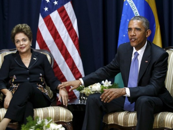 Dilma e Obama em abril