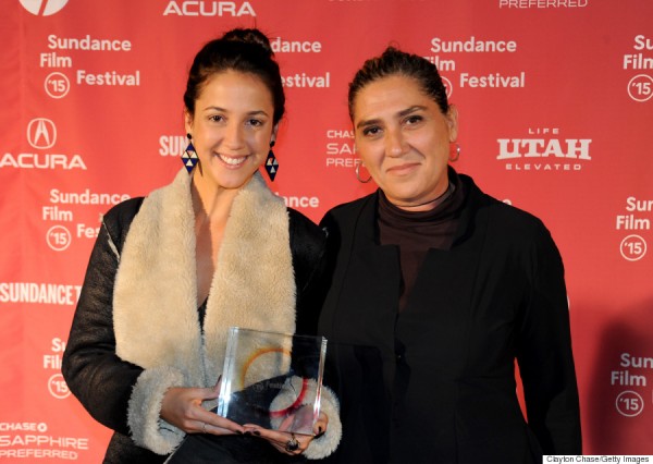 Com a diretora Anna Muylaert, no Sundance