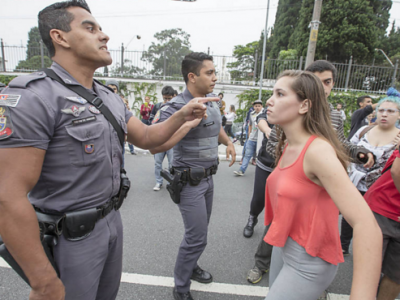 Eles não se deixaram intimidar. (Foto: Marlene Bergamo)