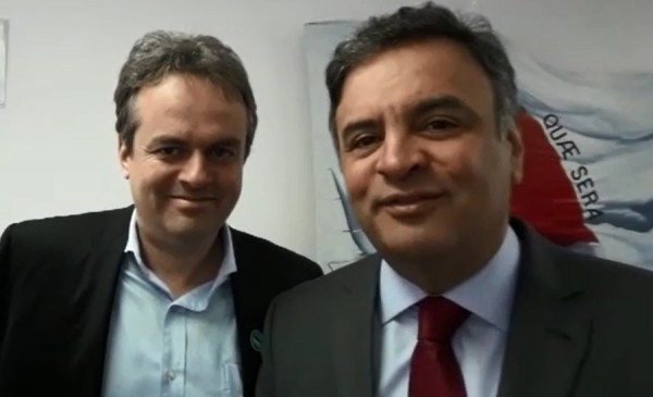 Aécio e Geraldo Teixeira da Costa Neto, o “Zeca”, filho de Álvaro Teixeira da Costa, presidente da Diários Associados, responsável pelo Estado de Minas