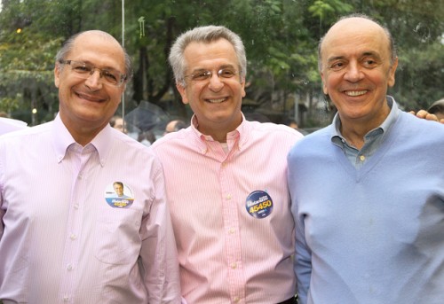 Alckmin, Matarazzo e Serra 
