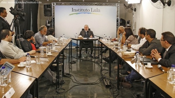 A entrevista no Instituto Lula