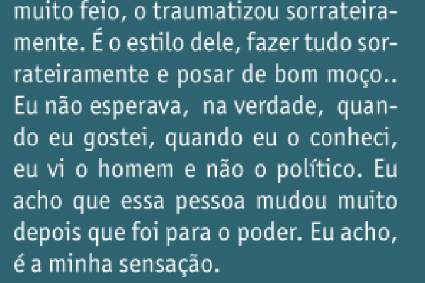 Trecho da entrevista