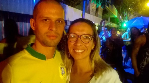 Rogério e a mulher Helen