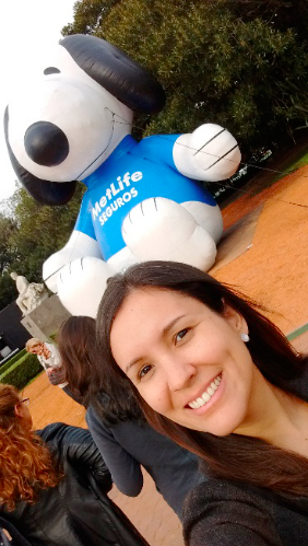Selfie com Snoopy