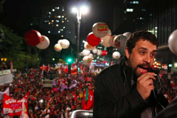 Boulos no ato contra Temer