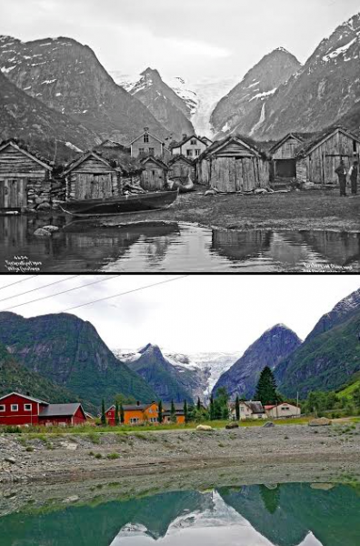 Noruega: antes e depois