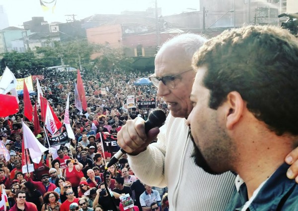 Suplicy e Boulos no Largo da Batata