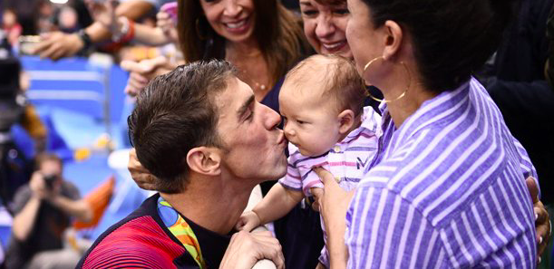 Phelps em família 