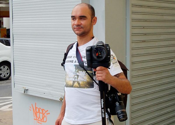 O fotógrafo Sérgio Silva