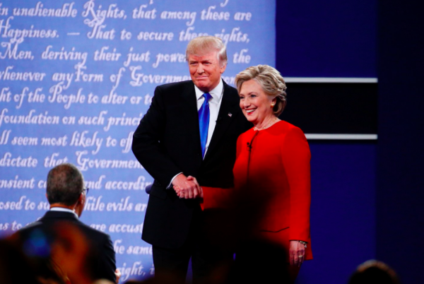 Trump e Hillary no debate