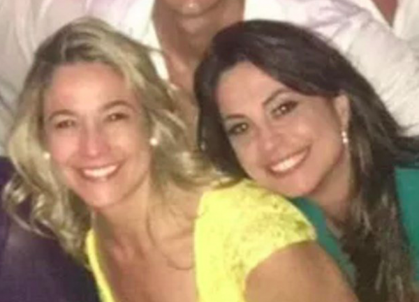 Fernanda e a namorada, a jornalista Priscila Montandon