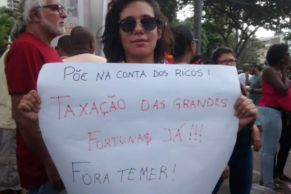 A repórter do DCM em ação em Salvador