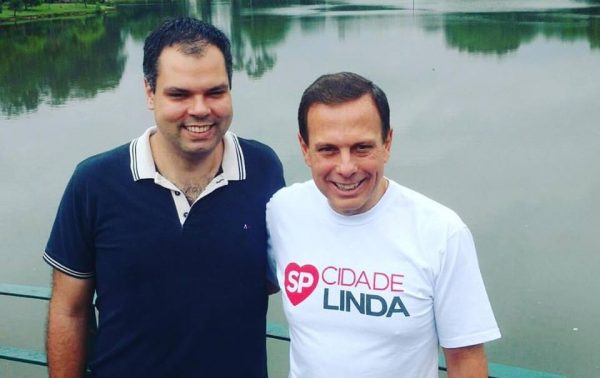 Joao Doria e Bruno COvas O viaduto que cedeu é o grande legado de Doria para SP — que nunca lhe será cobrado pela mídia.E se fosse Haddad?