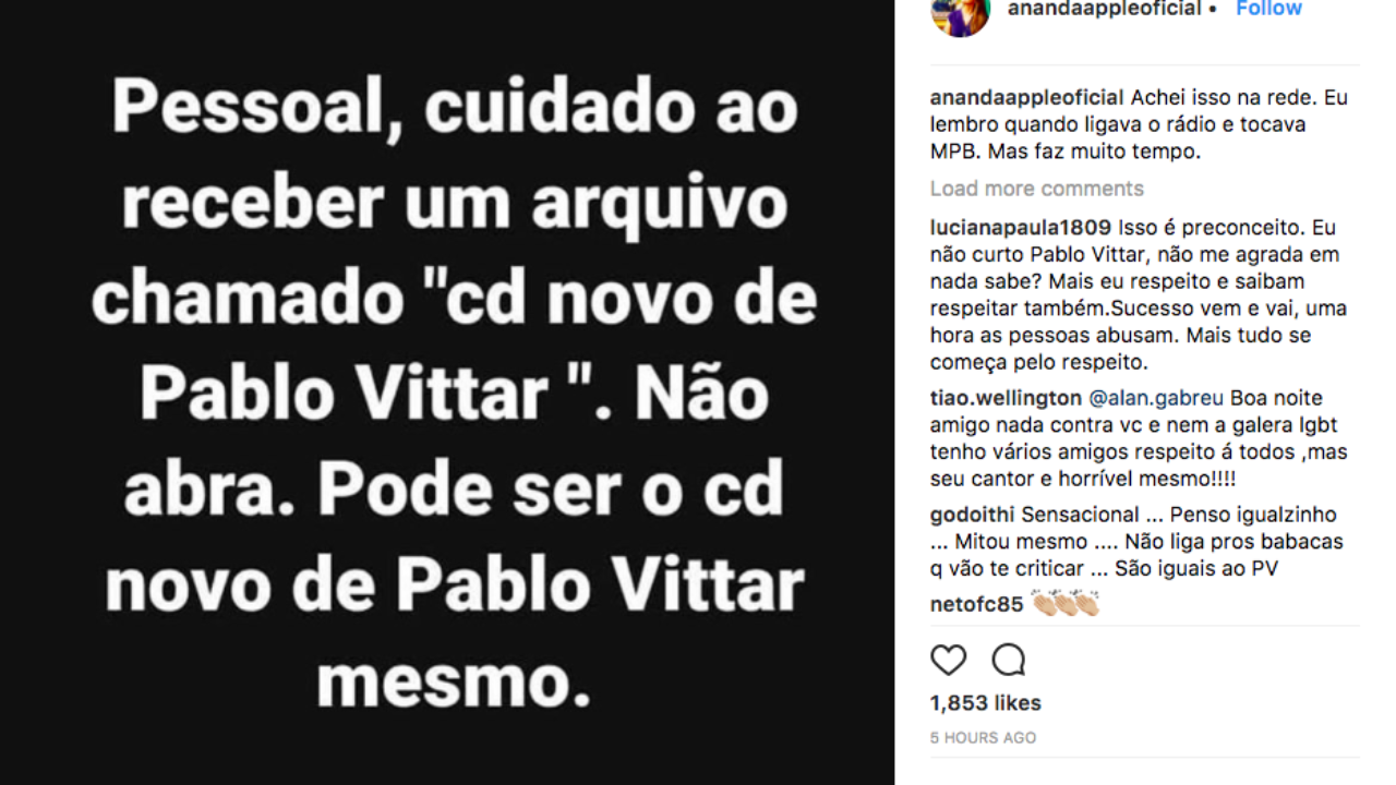 Repórter faz 'alerta' para criticar música de Pabllo Vittar • Marília  Notícia