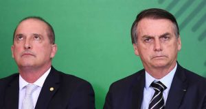 Onyx Lorenzoni e Jair Bolsonaro. Foto: AFP