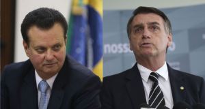 Kassab e Bolsonaro em tela dividida