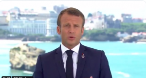 O presidente da França, Emmanuel Macron. Imagem: Reprodução