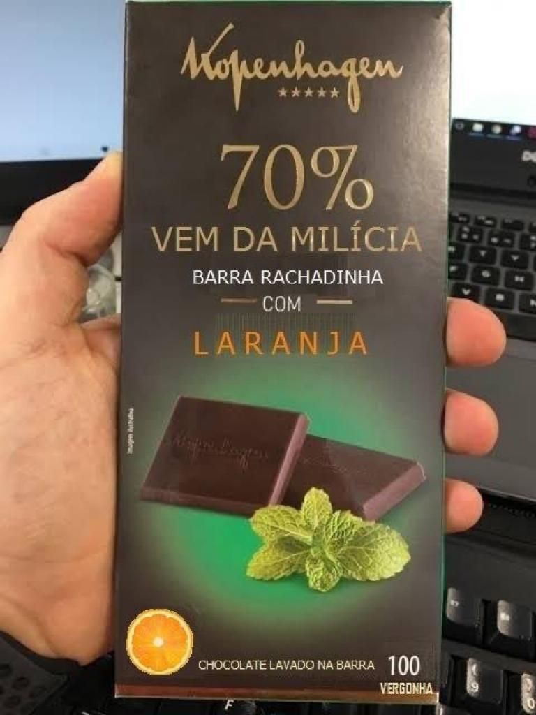 Caiu na rede novo chocolate da Kopenhagen vem com 70 de leite de milícia