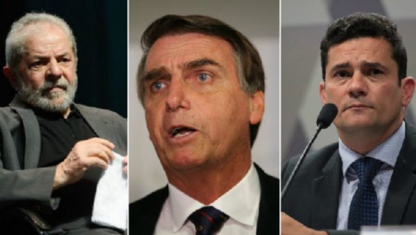 Lula, Bolsonaro e Moro