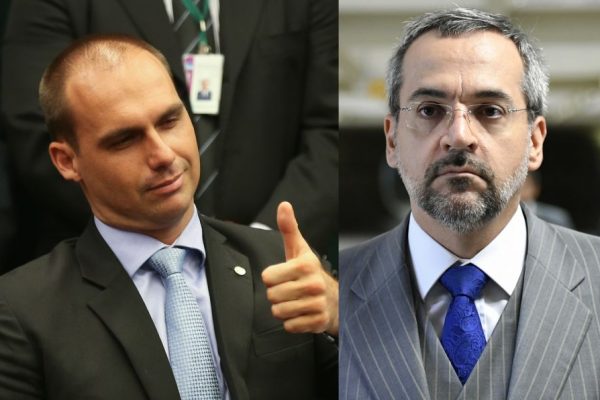 Eduardo Bolsonaro e Abraham Weintraub